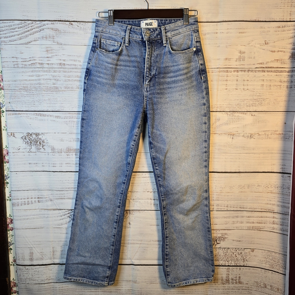 PAIGE Courtney Jeans Womens Size 25 High Rise Straight Leg Light‎ Wash